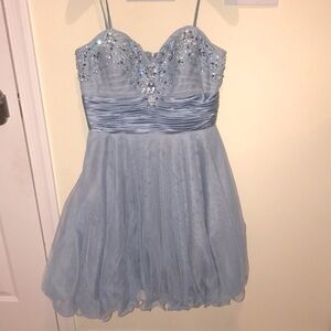 Pale Blue Prom Dress